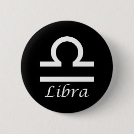 'Libra' Zodiac-Zeichen Button