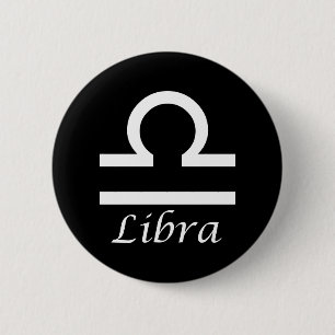 'Libra' Zodiac-Zeichen Button