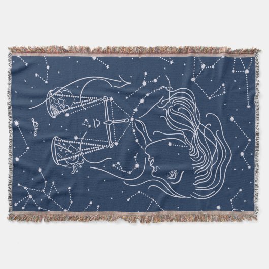 Libra zodiac-Zeichen Decke (Vorderseite)