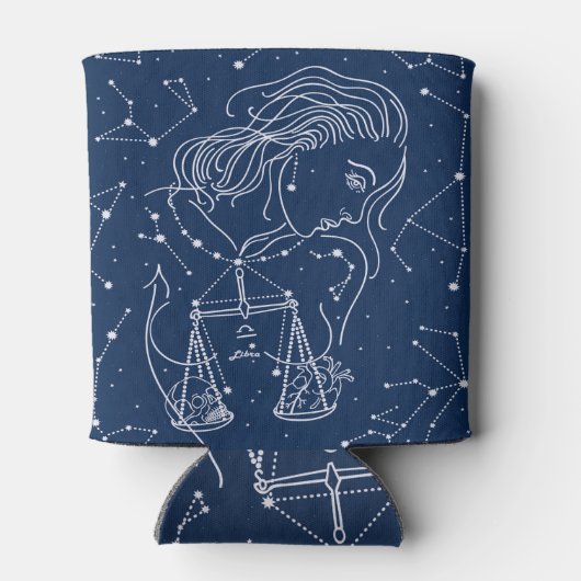 Libra zodiac-Zeichen Dosenkühler (Rückseite)