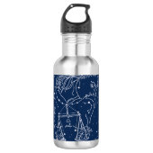 Libra zodiac-Zeichen Edelstahlflasche (Vorderseite)