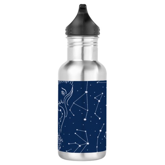 Libra zodiac-Zeichen Edelstahlflasche (Rechts)