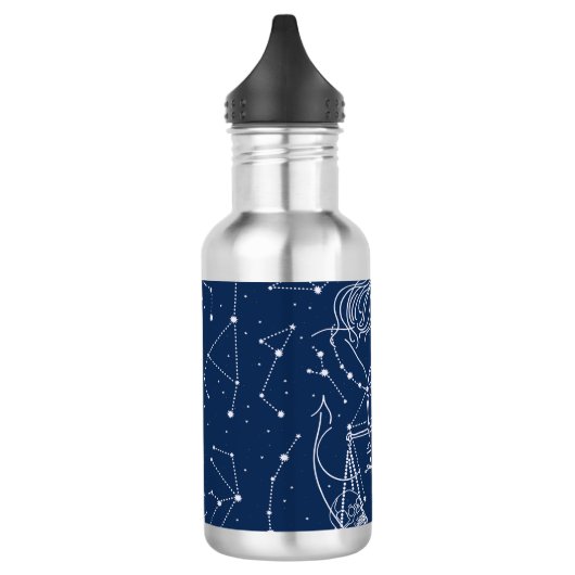 Libra zodiac-Zeichen Edelstahlflasche (Links)