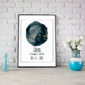 Libra Zodiac Zeichen: Individuelle Name & Geburtst Poster