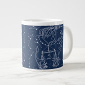 Libra zodiac-Zeichen Jumbo-Tasse (Vorderseite Rechts)