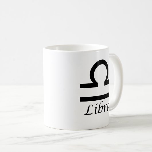 "Libra" Zodiac-Zeichen Kaffeetasse (VorderseiteRechts)