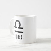 Libra zodiac-Zeichen Kaffeetasse (Vorderseite Links)