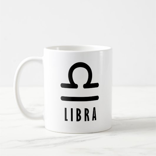 Libra zodiac-Zeichen Kaffeetasse (Links)