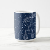 Libra zodiac-Zeichen Kaffeetasse (VorderseiteRechts)
