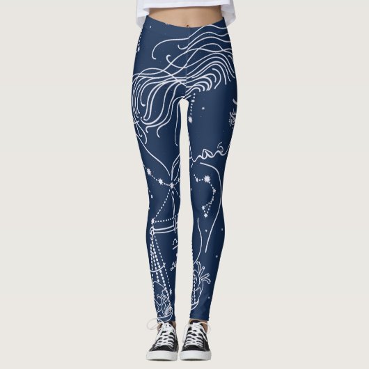 Libra zodiac-Zeichen Leggings (Vorderseite)