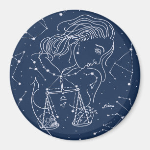 Libra zodiac-Zeichen Magnet