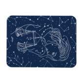Libra zodiac-Zeichen Magnet (Horizontal)