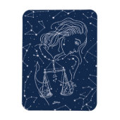 Libra zodiac-Zeichen Magnet (Vertikal)