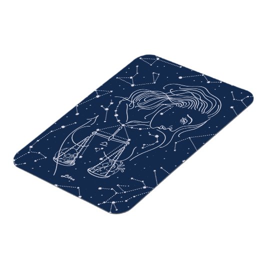 Libra zodiac-Zeichen Magnet (Linke Seite)