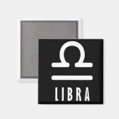 Libra zodiac-Zeichen Magnet (Vorderseite/Rückseite)