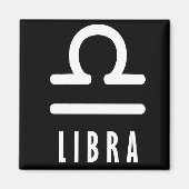 Libra zodiac-Zeichen Magnet (Vorne)