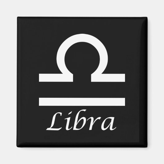 'Libra' Zodiac-Zeichen Magnet (Vorne)