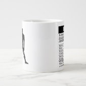 Libra Zodiac-Zeichen mit nährstoffreichen Fakten, Jumbo-Tasse (Vorderseite)