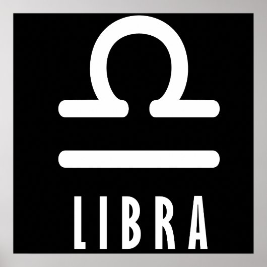 Libra zodiac-Zeichen Poster (Vorne)
