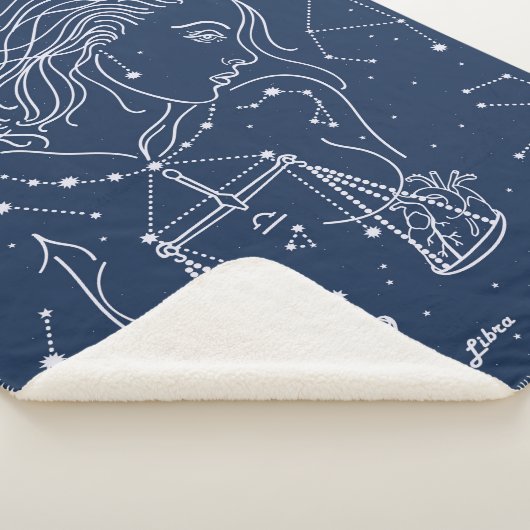 Libra zodiac-Zeichen Sherpadecke (3/4)