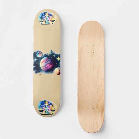 Libra zodiac-Zeichen Skateboard (Vorderseite)