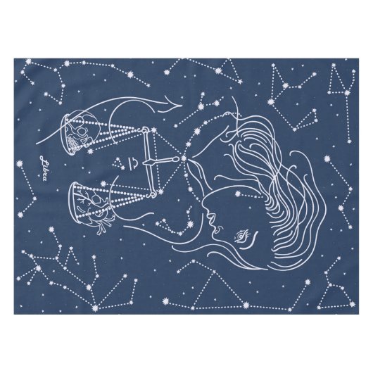 Libra zodiac-Zeichen Tischdecke (Vorderseite (Horizontal))