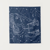 Libra zodiac-Zeichen Wandteppich (Vorderseite)