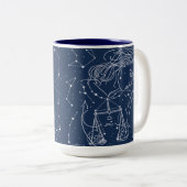 Libra zodiac-Zeichen Zweifarbige Tasse (VorderseiteRechts)