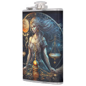 Libra Zodiak Sign Flachmann (Links)