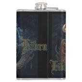 Libra Zodiak Sign Flachmann (Rückseite)