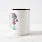 Libra Zombie Zweifarbige Tasse (Vorderseite Links)