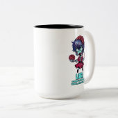 Libra Zombie Zweifarbige Tasse (VorderseiteRechts)