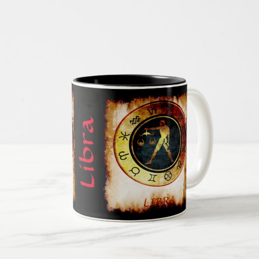Libra Zweifarbige Tasse (VorderseiteRechts)