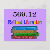 Librarian 569.0 (Dewey Decimal System) Postkarte (Vorderseite)
