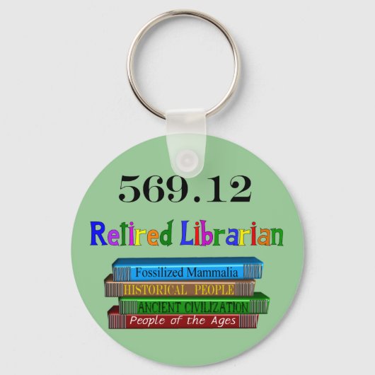 Librarian 569.0 (Dewey Decimal System) Schlüsselanhänger (Vorderseite)