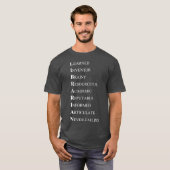 Librarian Acrostic Adjectives Describing T-Shirt (Vorne ganz)