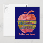 Librarian Apple Postkarte (Vorne/Hinten)