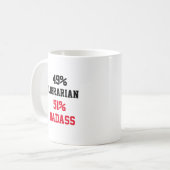 Librarian Badass Kaffeetasse (Vorderseite Links)