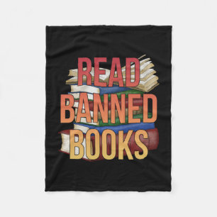 Librarian Bookworter Book Reader lesen Banned Book Fleecedecke