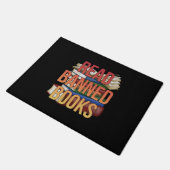 Librarian Bookworter Book Reader lesen Banned Book Fußmatte (Schrägansicht)