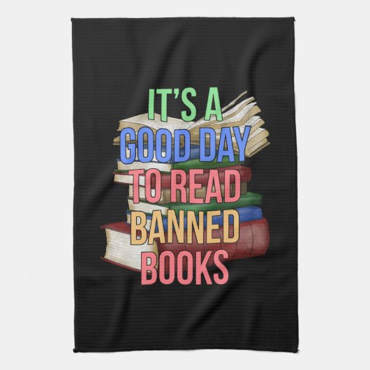 Librarian Bookworter Book Reader lesen Banned Book Geschirrtuch (Vertikal)