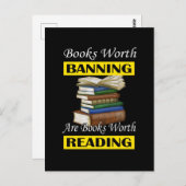 Librarian Bookworter Book Reader lesen Banned Book Postkarte (Vorne/Hinten)
