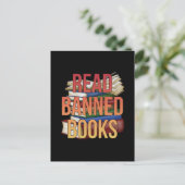 Librarian Bookworter Book Reader lesen Banned Book Postkarte (Stehend Vorderseite)