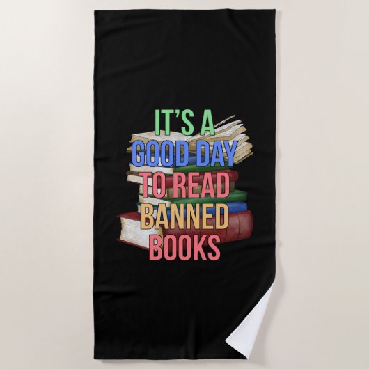 Librarian Bookworter Book Reader lesen Banned Book Strandtuch (Vorderseite)
