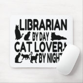 Librarian Cat Lover Mousepad (Mit Mouse)