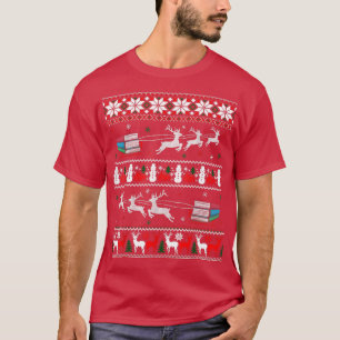 Librarian Christmas Library Book Reader Ugly Xmas T-Shirt