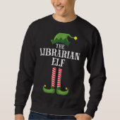 Librarian Elf Matching Family Group Christmas Part Sweatshirt (Vorderseite)