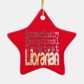 Librarian Extraordinaire Keramik Ornament (Hinten)