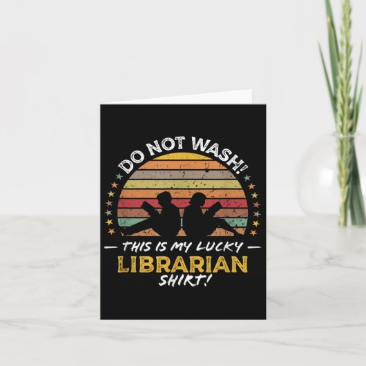 Librarian Funny Library Zitat Grafik Karte (Vorderseite)