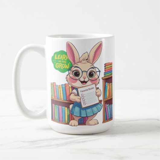 Librarian-in-Training Star – Rabbit Edition Kaffeetasse (Links)